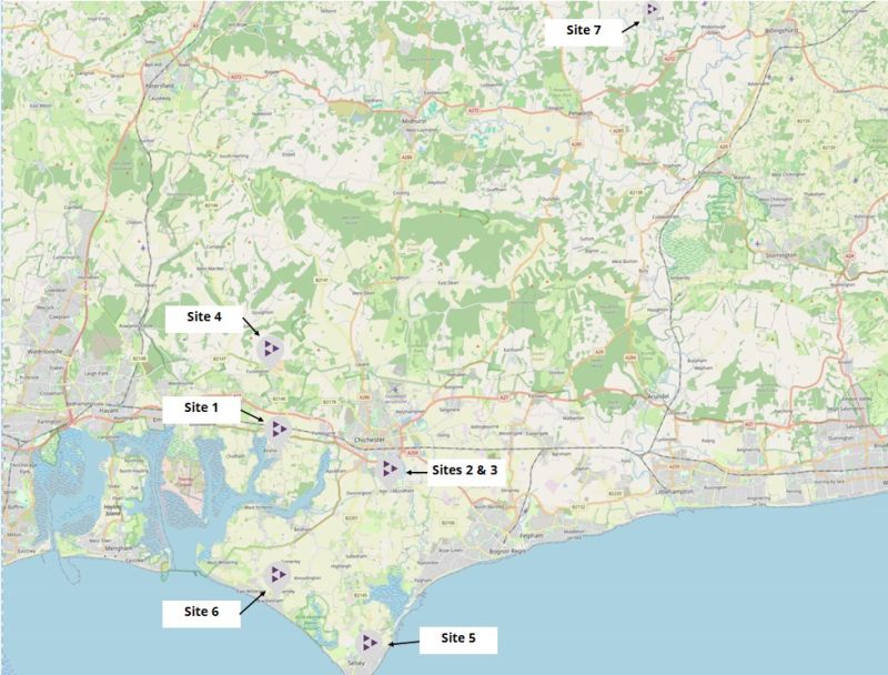 Multiple Garage Sites with Potential located in six locations in West Sussex.  Sites for sale as a whole or individually